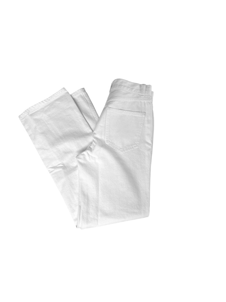 Madewell The Cleo Straight Jean~Size 26~White High Rise Patch Pocket Nwt L5 25 — image 7 of 8